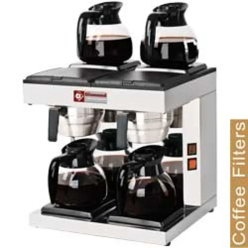 Nu Kopen Koffiepercolator - 2 groepen + 4 verwarmplaten