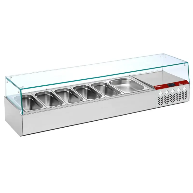 Gekoelde structuur GN 6x1/3, met rechte ruit Koop Vandaag