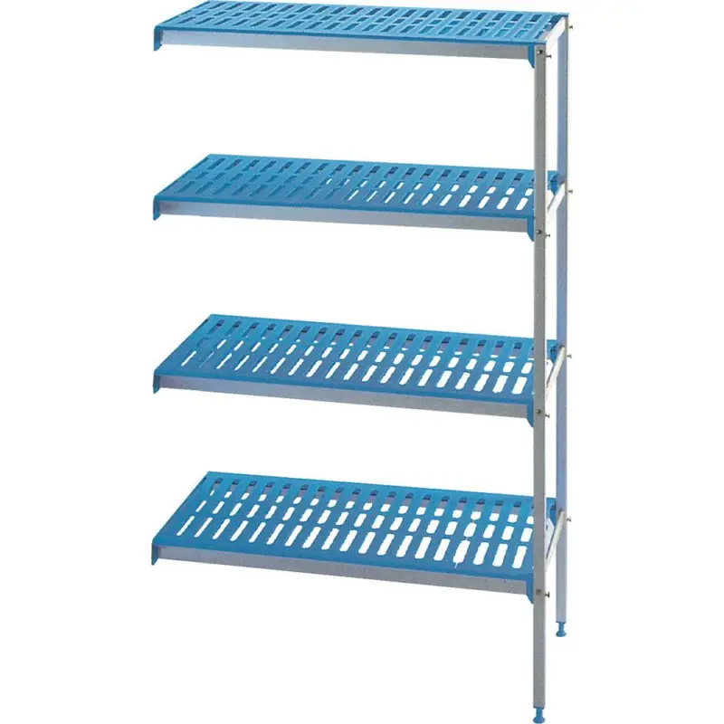Favoriet Hoekrek in geanodiseerd aluminium 4 niveau's "Modular Rack"