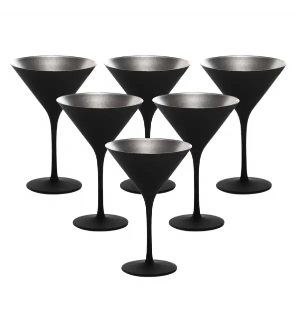 Betaalbaar Stölzle Elements Cocktailglas zwart/zilver 240ml | 6 stuks