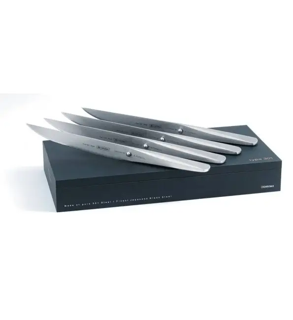 Chroma Steakmessenset Type 301 | 4 stuks Tijdelijk Beschikbaar