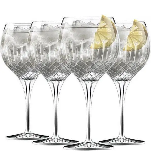 Beperkt Aanbod Luigi Bormioli Diamante Gin&Tonic Glazen 650ml | 4 stuks