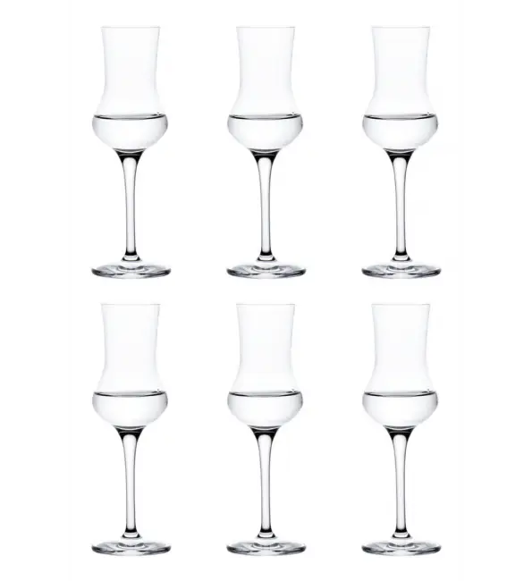 Fabrieksprijs Bohemia Selection Grappaglazen Grand Gourmet 80ml | 6 stuks