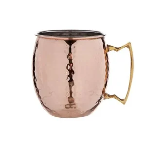 Superprijs C&T Drinkbeker Moscow Mule Gehamerd koper 450ml 8,5x10cm