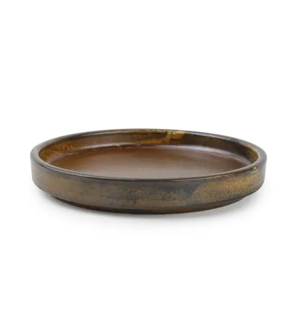 F2D Escura Plat Bord donkerbruin Ø13,5cm Hete Deal