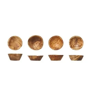 Tijdelijk Beschikbaar C&T Kommetjes olijfhout Ø6-7cm | 4 stuks