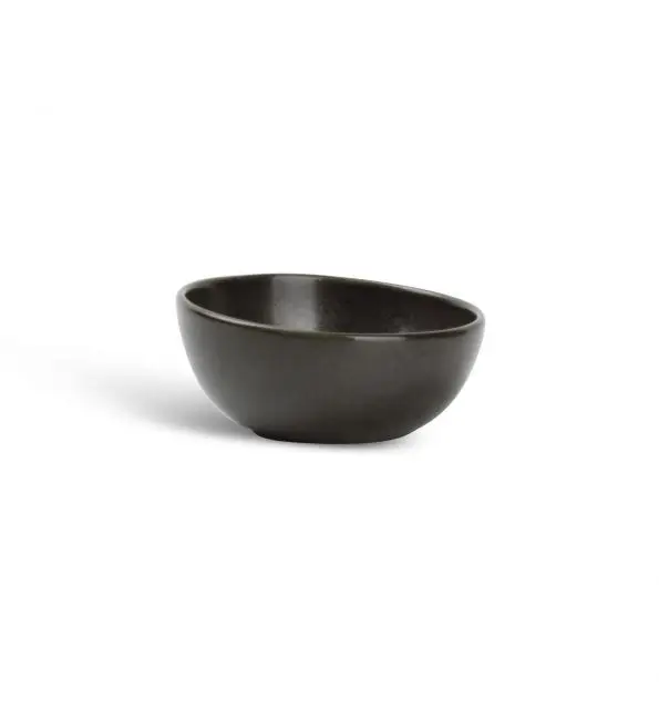 F2D Black Ceres Kom schuin Ø9,5xH4,5cm Op = Op
