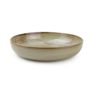 Merkproduct F2D Escura Diep bord opstaande rand beige Ø22xH4,5cm