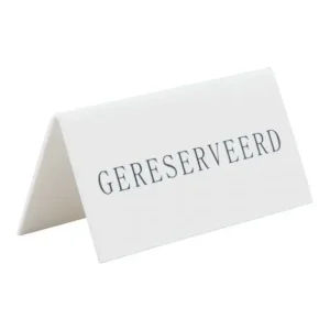 Securit Tafelbordje "Gereserveerd" 5x10x4,5cm - 5 stuks Seizoensaanbieding