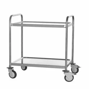 Lineoplus Serveerwagen 2 niveaus RVS 1070x740x960mm Koop Online