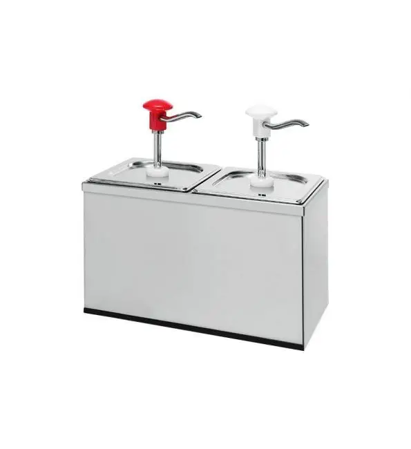 Actieprijs Lineoplus Sausdispenser RVS gastronorm 2x2,5L