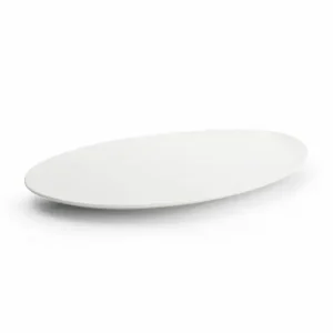 Premium Chic Perla White Plat bord ovaal wit 36x24,5cm
