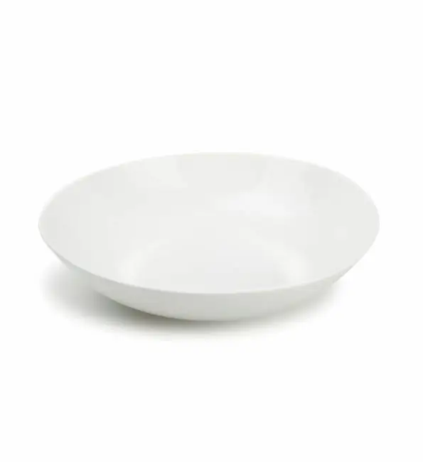 Chic Perla White Diep bord wit Ø25xH5,5cm Direct Verzonden