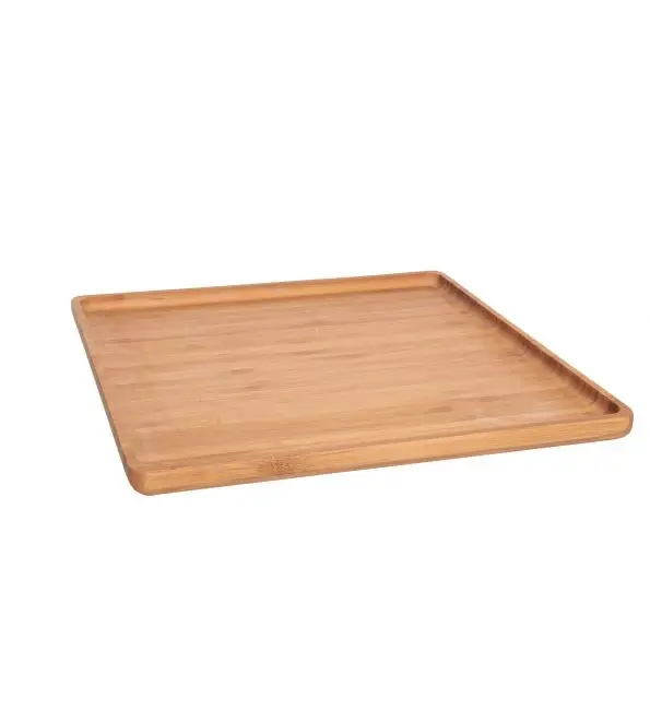 C&T Senegal Bord bamboe 26x26x1,6cm Beperkt Aanbod