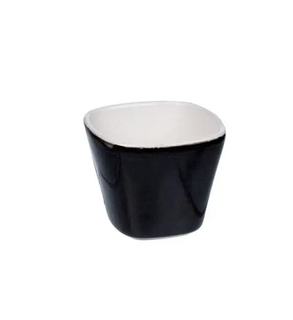 Koopje C&T Aperoschaaltje zwart/wit 5,5x5,5xH4,7cm | 4 stuks