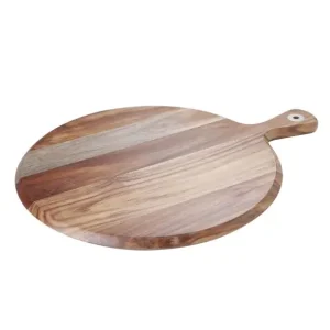 Premium C&T Plank hout rond 38x30xH1,5cm