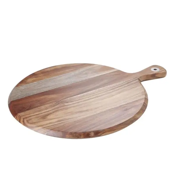 Premium C&T Plank hout rond 38x30xH1,5cm