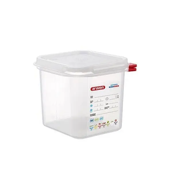 Goedkoop Araven Doos + deksel + colorclip hermetisch GN1/6 H150mm