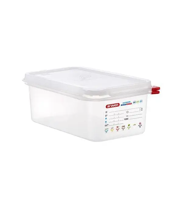 Araven Doos + deksel + colorclip hermetisch GN1/4 H100mm Nieuw