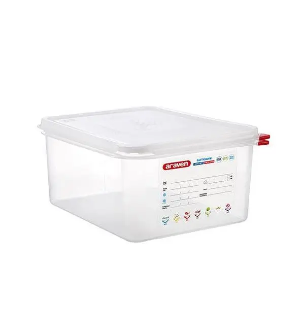 Araven Doos + deksel + colorclip hermetisch GN1/2 H150mm Laatste Kans