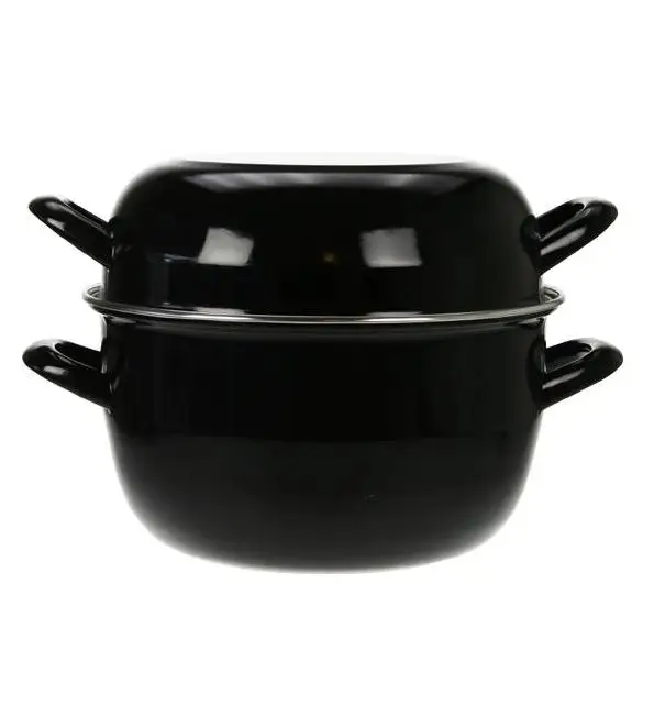 C&T Mosselpot zwart 4kg Ø24cm Finale Uitverkoop