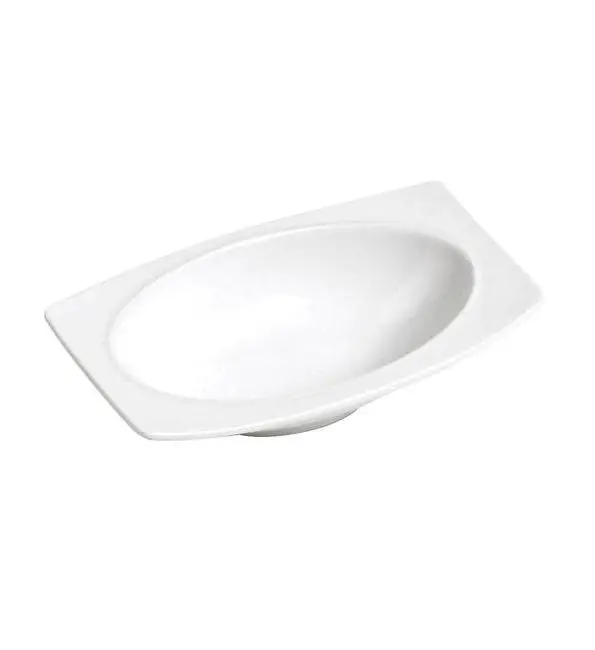 Superprijs C&T Dessertschaal wit 11x17,5cm