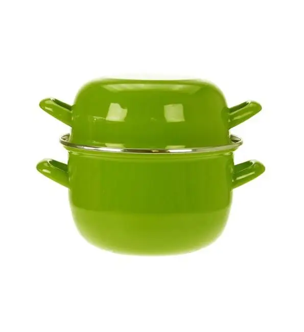 Beperkte Voorraad C&T Mosselpot groen 1,2kg Ø18cm