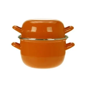 C&T Mosselpot oranje 1,2kg Ø18cm Laatste Versie
