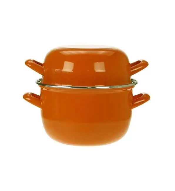 C&T Mosselpot oranje 1,2kg Ø18cm Laatste Versie