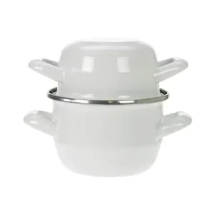 Betrouwbaar C&T Mosselpot wit 0,5kg Ø12cm