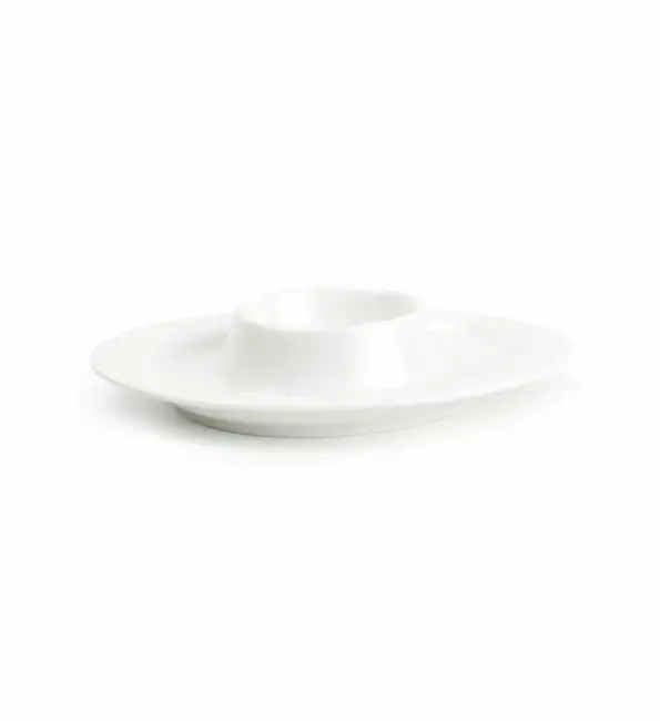 BonBistro Appetite Eierdop ovaal wit 11,5x9xH2,5cm Beperkte Voorraad