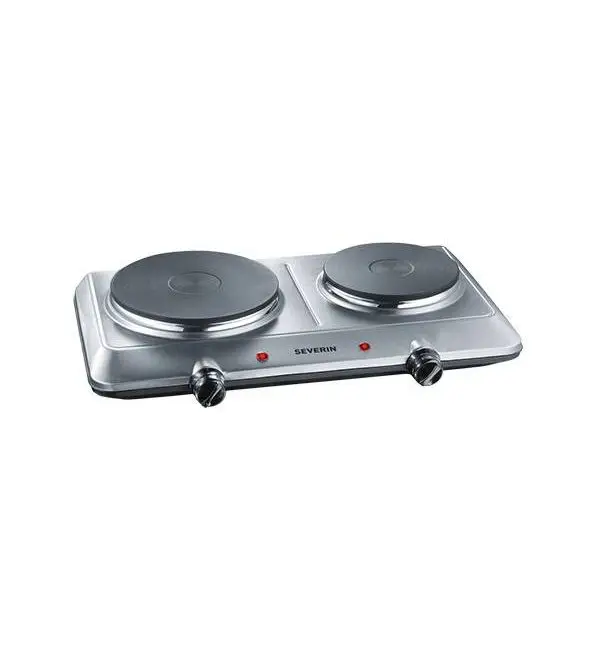 Severin Kookplaat dubbel 1xØ18cm 1xØ15cm elektrisch met 6 standen Veilige Betaling