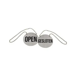 Nieuw Bordje rond open/gesloten