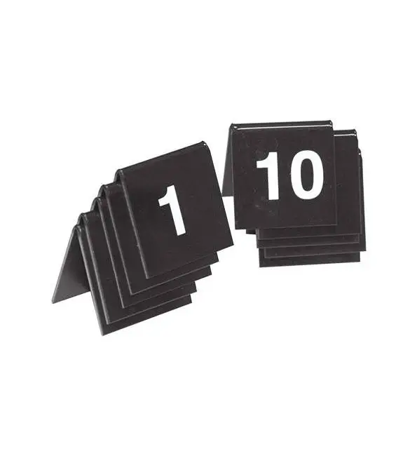 Tafelnummers zwart set 1-10 Rechtstreeks Van De Fabrikant