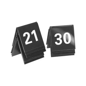 Tafelnummers zwart set 21-30 Gratis Retour