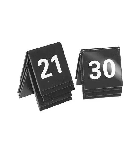 Tafelnummers zwart set 21-30 Gratis Retour
