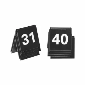 Tafelnummers zwart set 31-40 Beperkte Voorraad