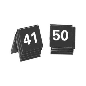 Tafelnummers zwart set 41-50 Voordeelprijs