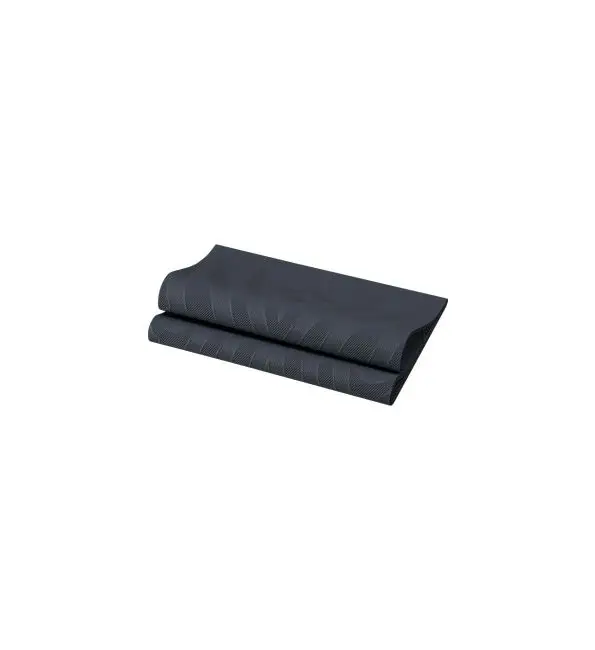 Duni Servet Elegance Lily zwart 40 stuks Direct Verzonden