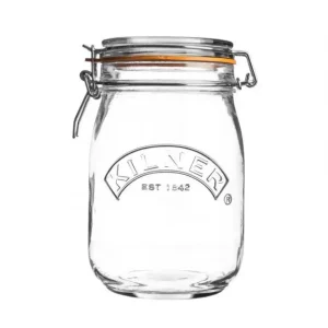 Meest Verkocht Kilner Bokaal rond cliptop 1L