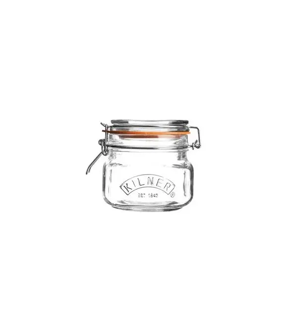 Kilner Vierkante bokaal beugelssluiting 500ml Must-Have