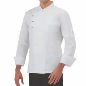 Giblor's Koksvest Emanuel Heren Tencel wit - maat XL Direct Beschikbaar