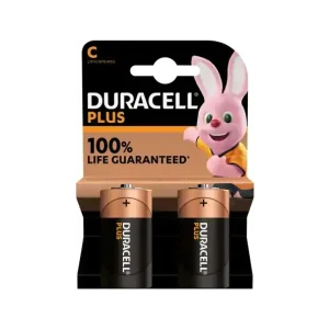 Seizoensaanbieding Duracell Batterijen Plus Power 1,5V LR14 | 2 stuks