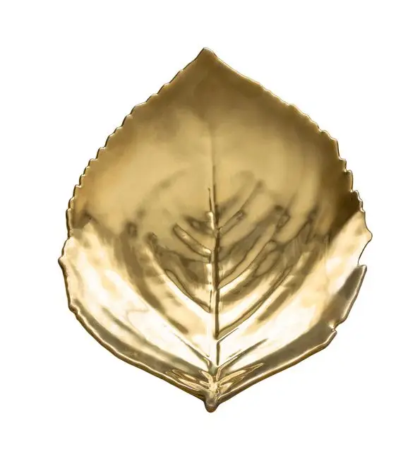 Goedkoop Costa Nova Hydranea Bord blad goud 22cm