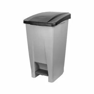 Denox Pedaalafvalbak verrijdbaar 60L Betrouwbaar