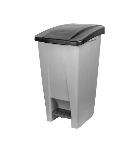 Denox Pedaalafvalbak verrijdbaar 60L Betrouwbaar