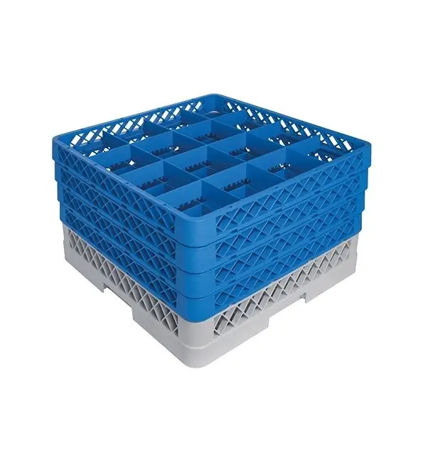 Voetglazenkorf 16-vaks - 4 zijden Nieuw