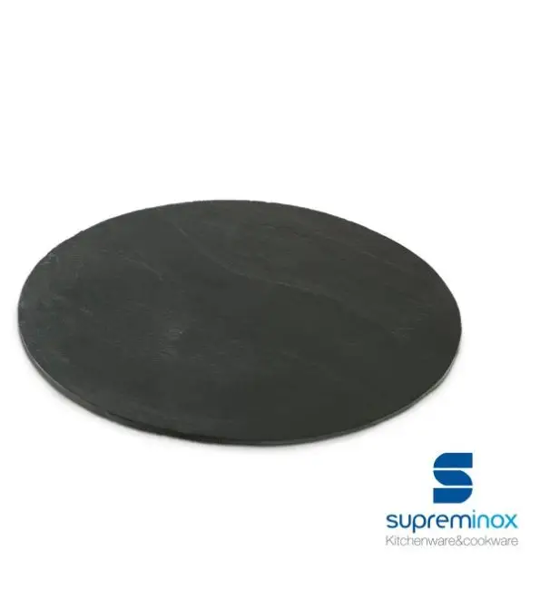 SupremInox Serveerplateau leisteen Ø28,5cm Bestel Nu