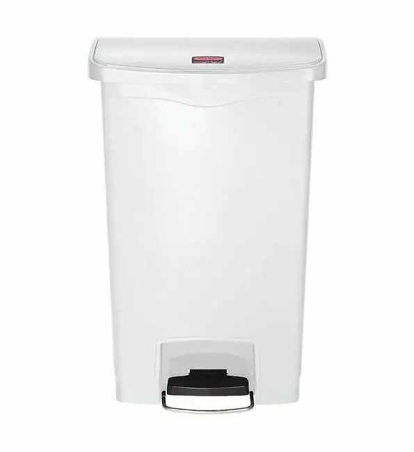 Actieprijs Rubbermaid Vuilnisbak Slim Jim wit 50L