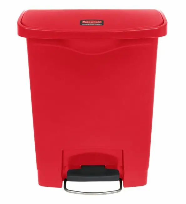 Rubbermaid Vuilnisbak Slim Jim rood 30L Uitverkoop